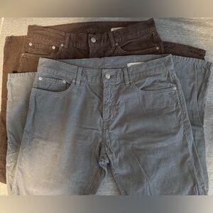 Outerknown Townes five pocket Corduroy pants (2 pairs)